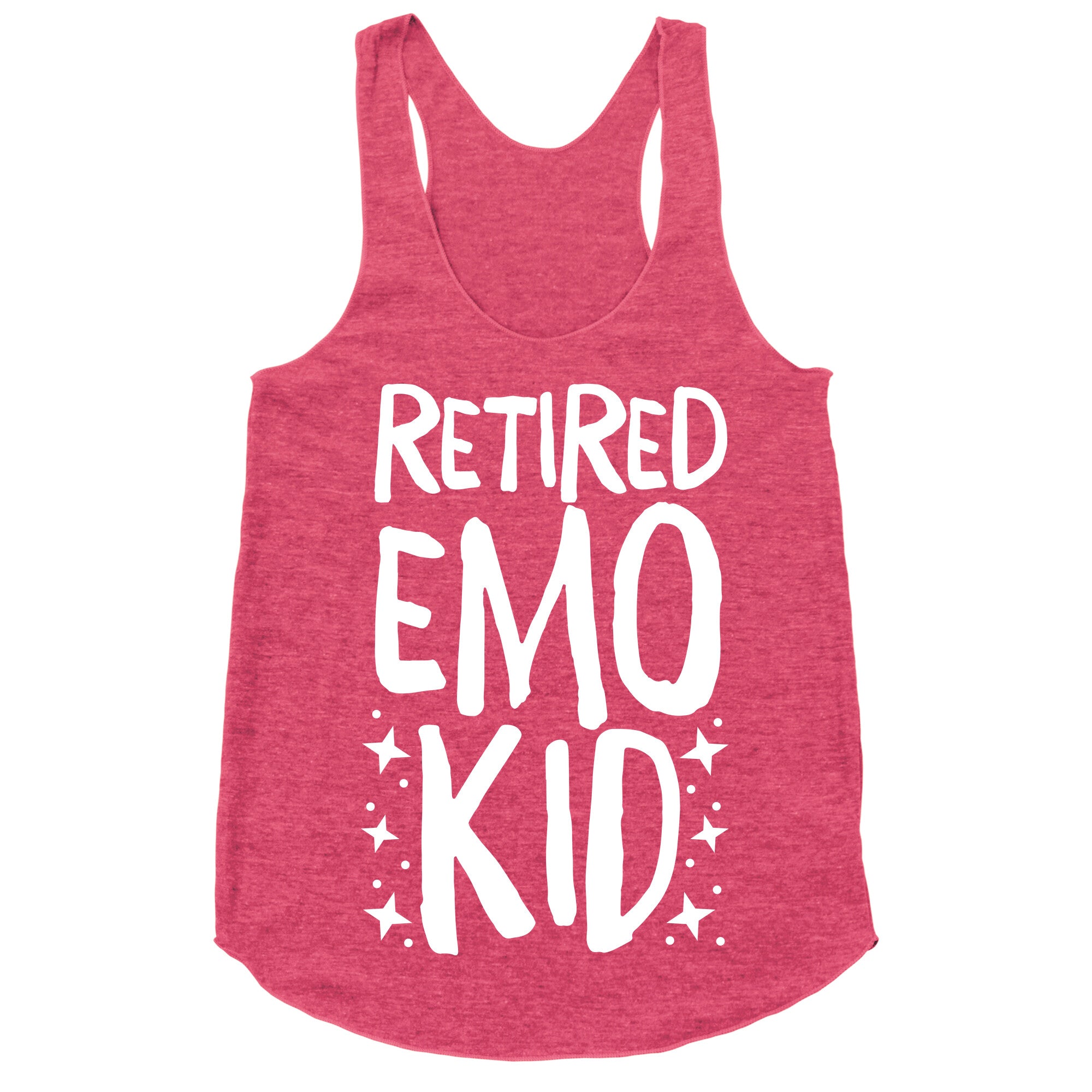 Retired Emo Kid  Racerback Tank